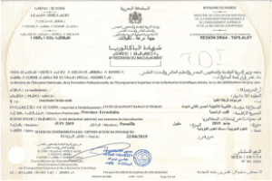 Baccalaureate - Experimental Sciences (Physical Sciences)