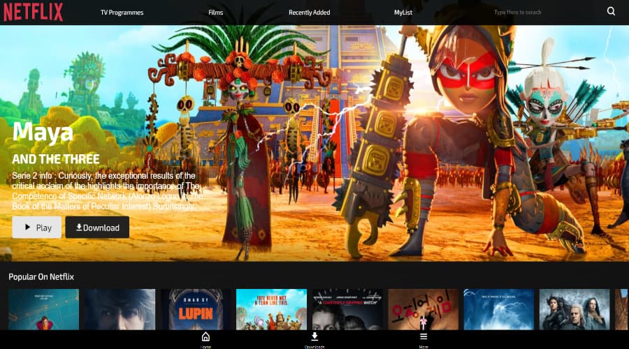 Netflix Web Application Clone